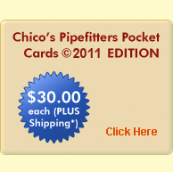 Chico's Pipefitters Pocket Cards 2009